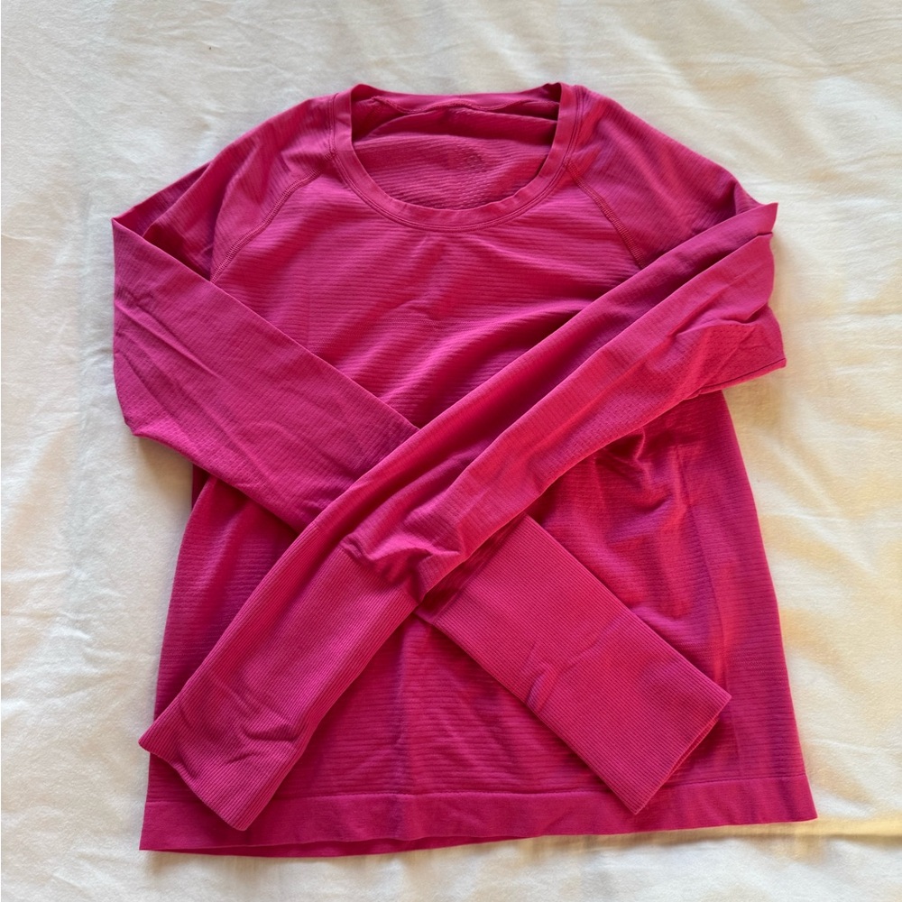Lululemon Pink Long Sleeve Top *waist length*